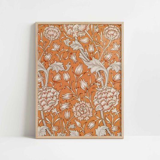 Wild Tulip (1884) by William Morris – Art Print - Art print in oak frame
