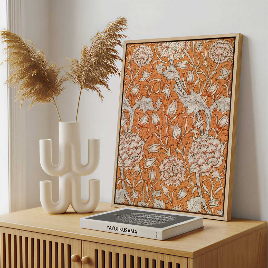 Framed Canvas - Framed canvas in a stylish interior setting