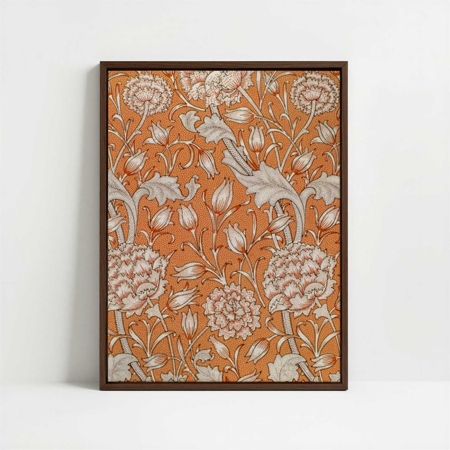 Framed Canvas - Framed canvas in dark wood color frame