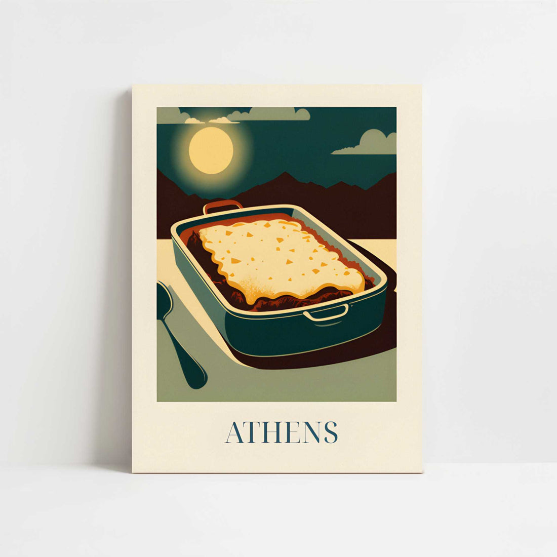 Moussaka from Athens, Greece - Art Print - Unframed art print