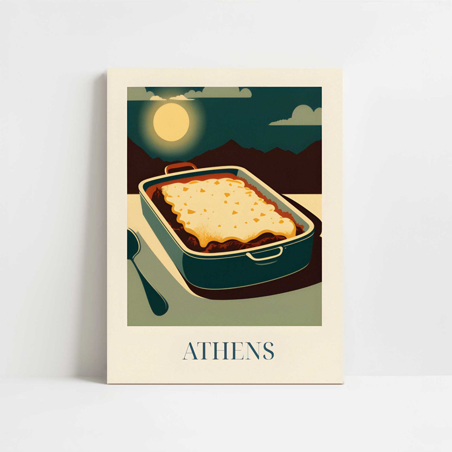Moussaka from Athens, Greece - Art Print - Unframed art print