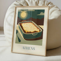 Moussaka from Athens, Greece - Art Print - Interior inspiration