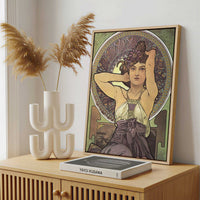 Framed Canvas - Framed canvas in a stylish interior setting
