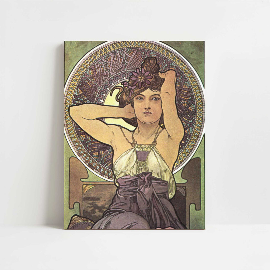 Amethyst (1900) by Alphonse Mucha – Art Print - Unframed art print