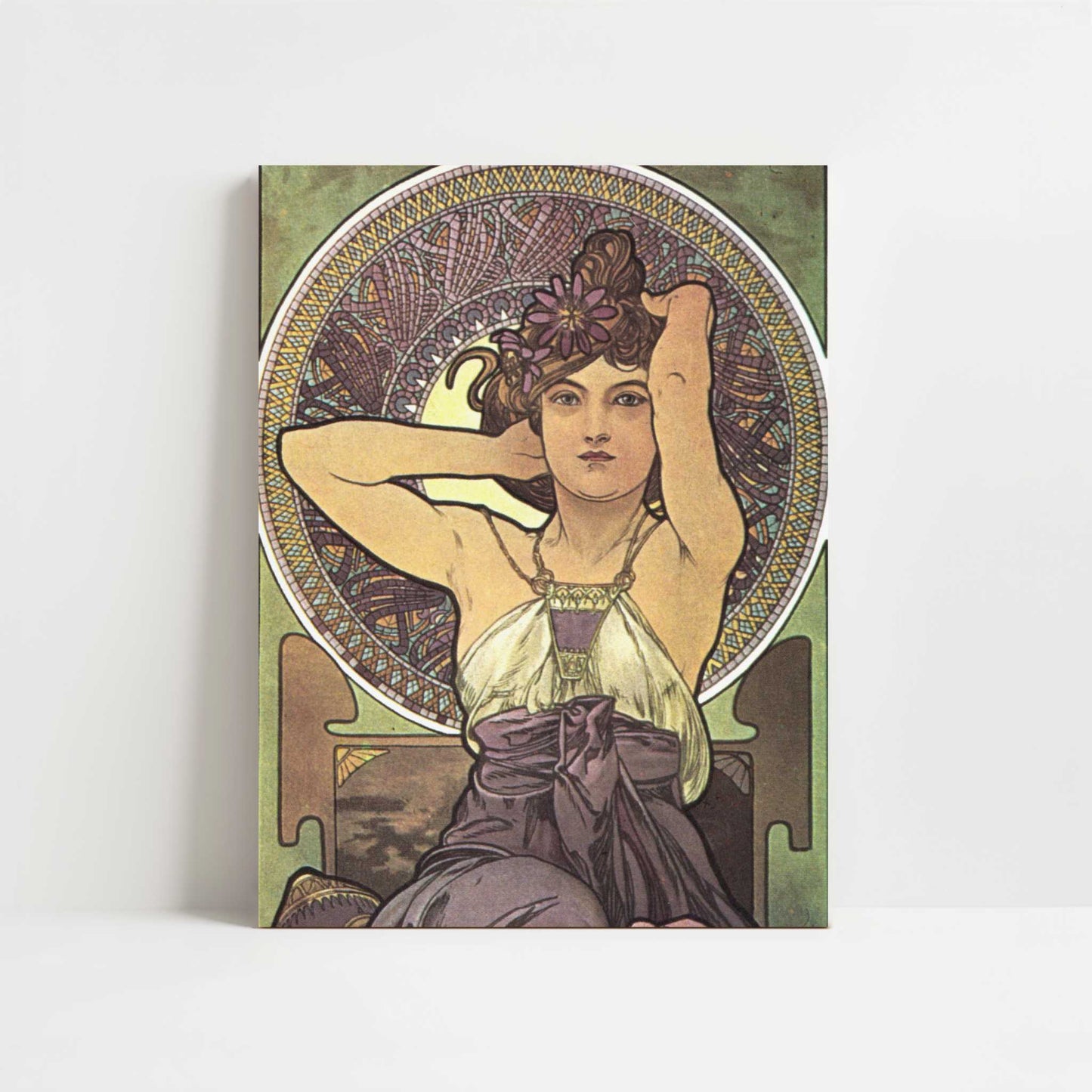 Amethyst (1900) by Alphonse Mucha – Art Print - Unframed art print