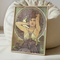 Amethyst (1900) by Alphonse Mucha – Art Print - Interior inspiration