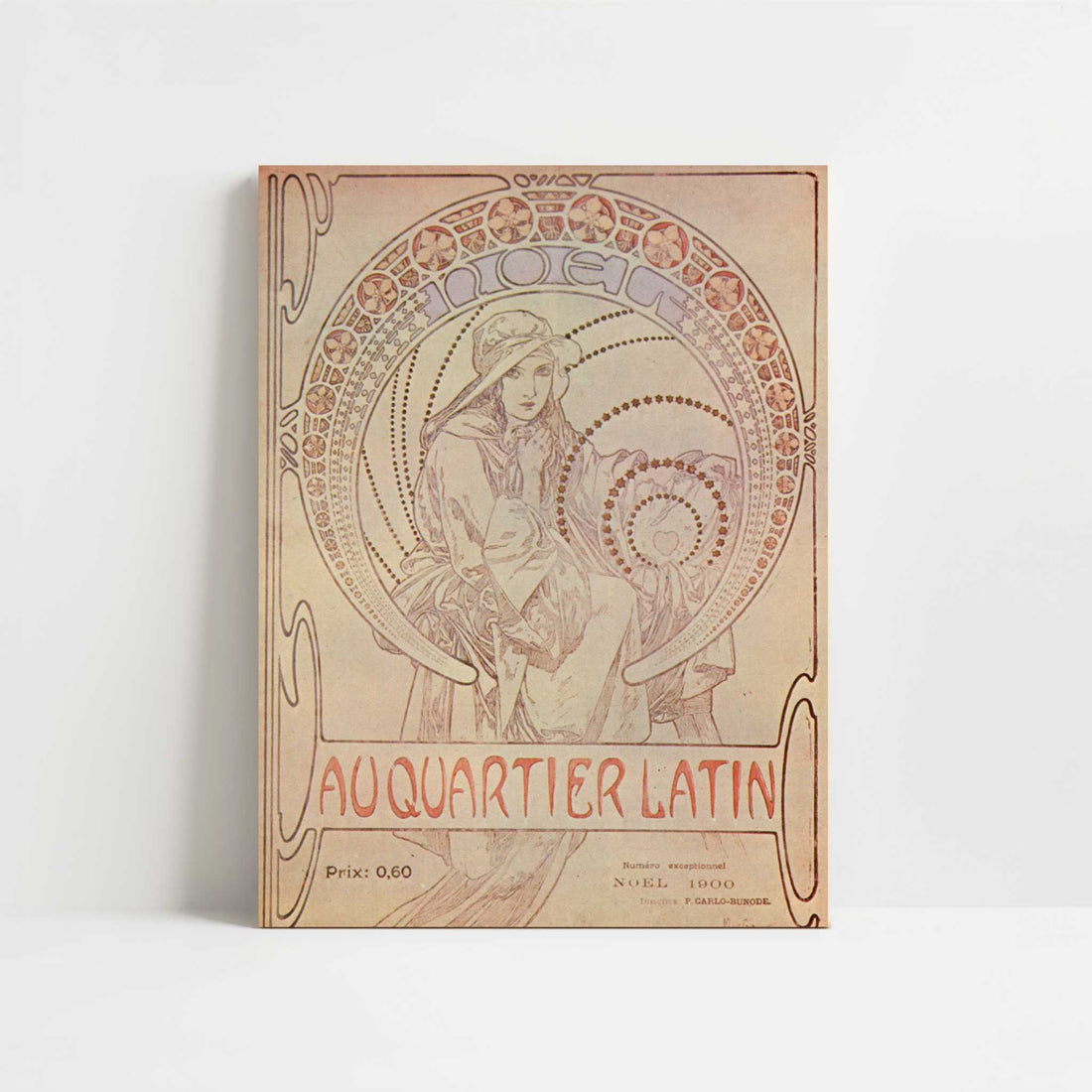 Au Quartier Latin (1900) by Alphonse Mucha – Art Print - Unframed art print