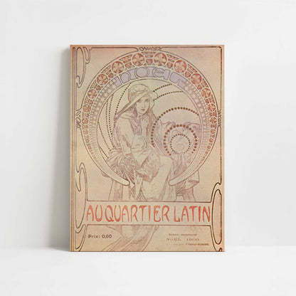 Au Quartier Latin (1900) by Alphonse Mucha – Art Print - Unframed art print