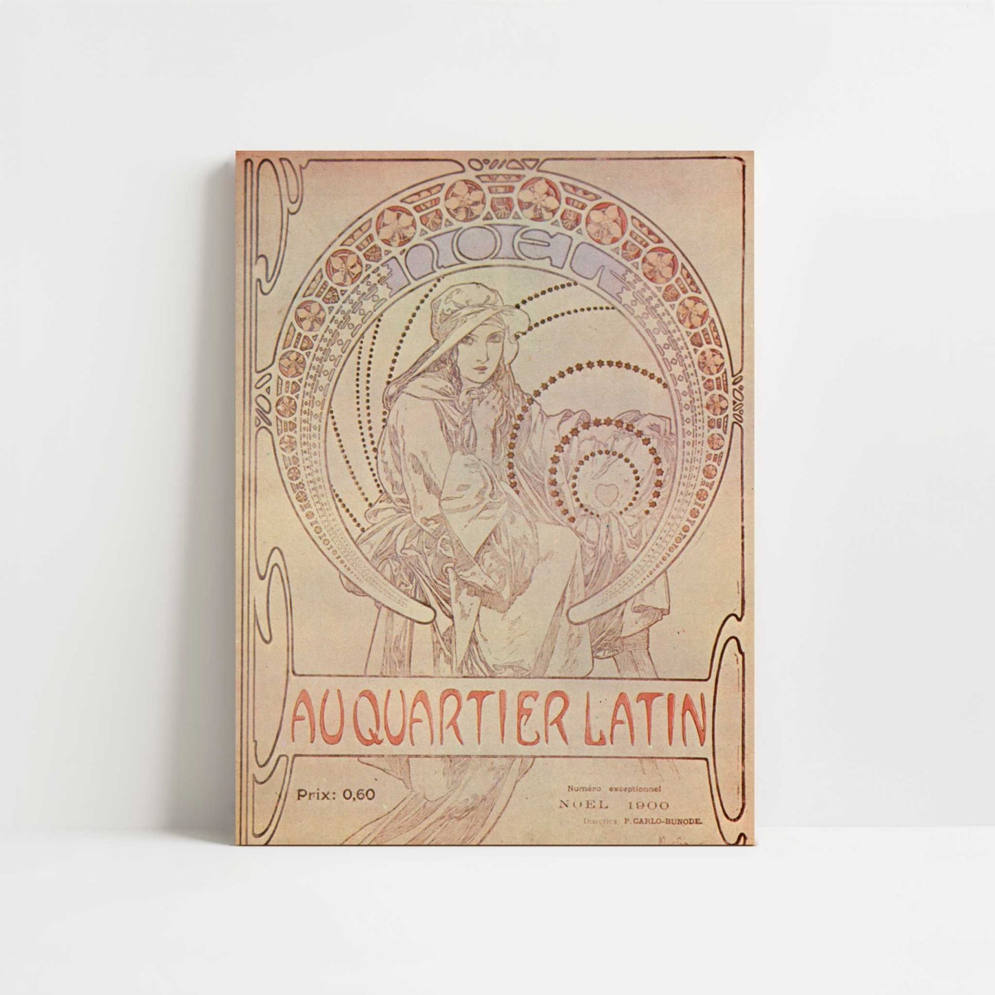 Au Quartier Latin (1900) by Alphonse Mucha – Art Print - Unframed art print