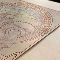 Au Quartier Latin (1900) by Alphonse Mucha – Art Print - Close-up detail of the art print