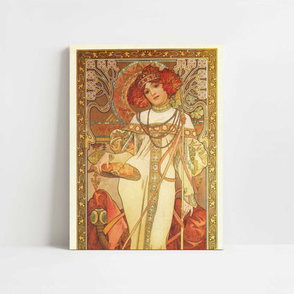 Autumn (1899) by Alphonse Mucha – Art Print - Unframed art print