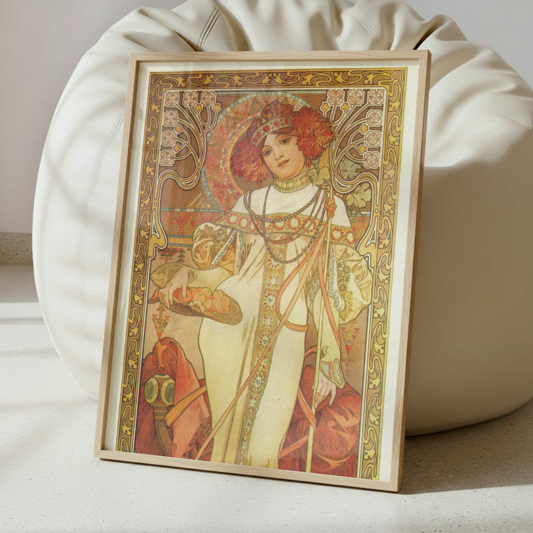 Autumn (1899) by Alphonse Mucha – Art Print - Interior inspiration