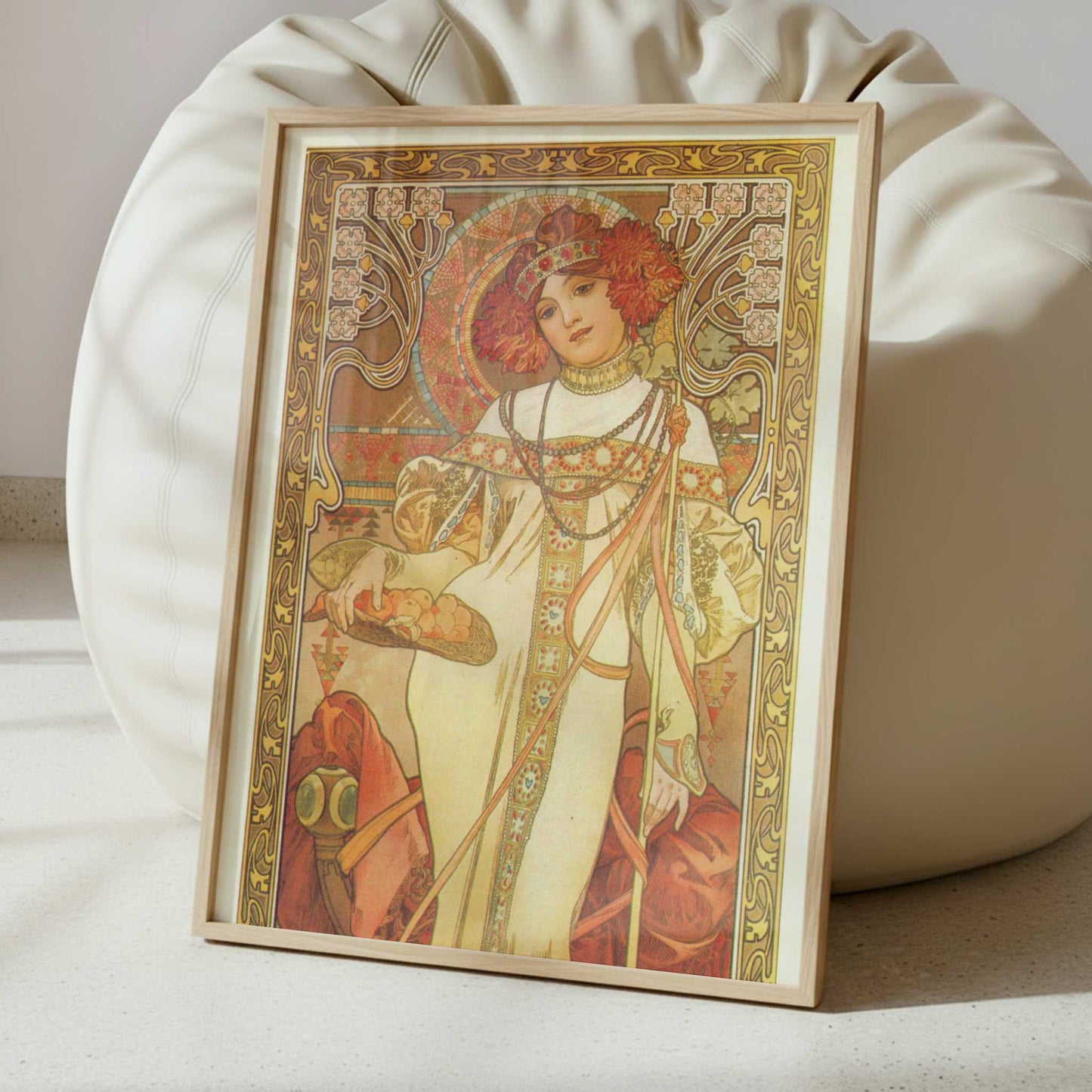 Autumn (1899) by Alphonse Mucha – Art Print - Interior inspiration