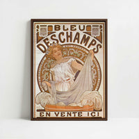 Framed Canvas - Framed canvas in dark wood color frame