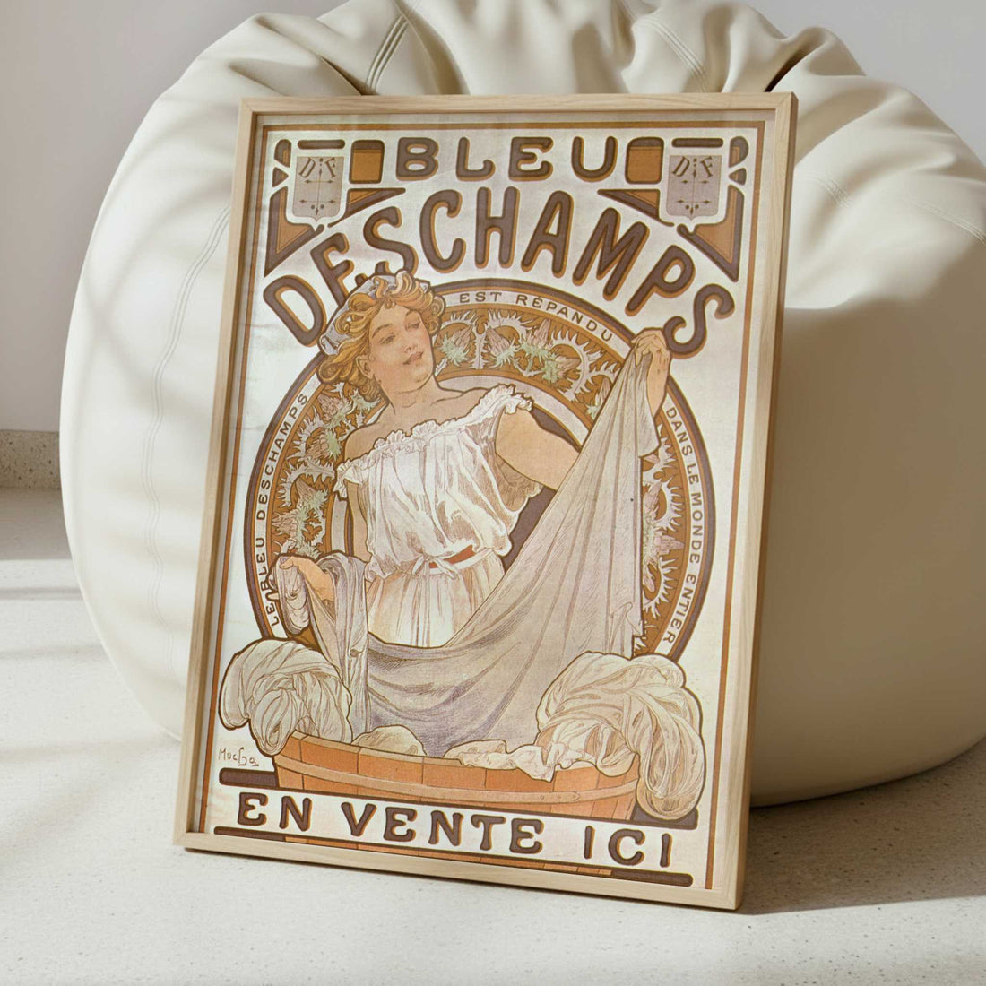 Bleu Deschamps (1897) by Alphonse Mucha – Art Print - Interior inspiration