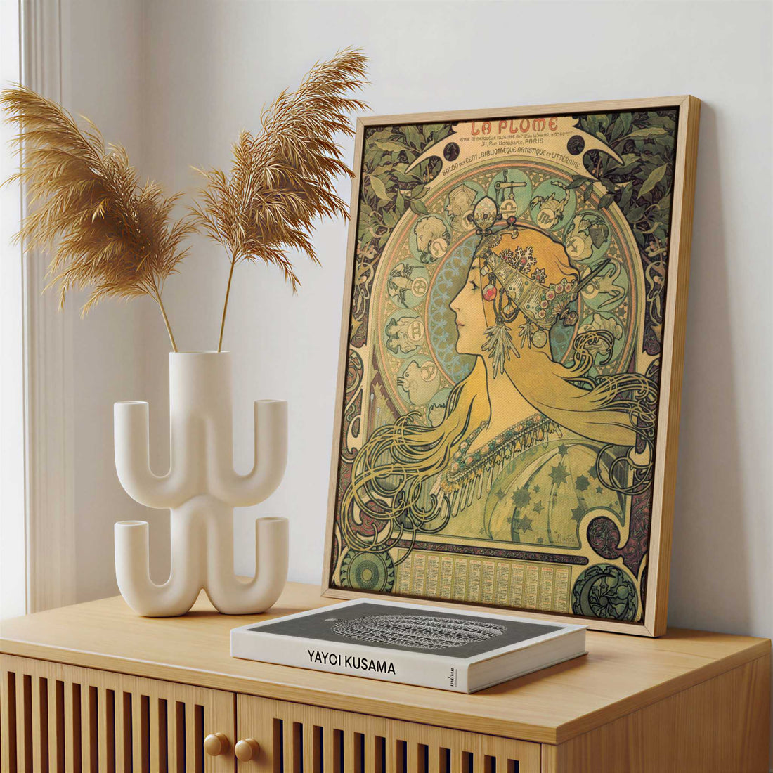 Framed Canvas - Framed canvas in a stylish interior setting