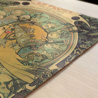 Calendar from La Plume (1896) by Alphonse Mucha – Art Print - Close-up detail of the art print