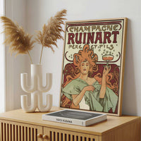 Framed Canvas - Framed canvas in a stylish interior setting