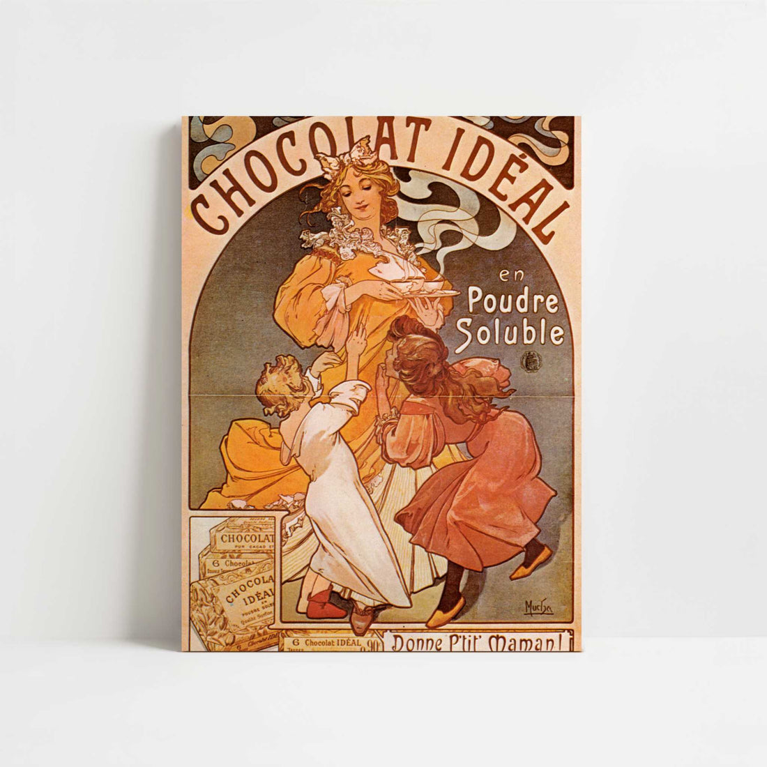 Chocolat Ideal (1897) by Alphonse Mucha – Art Print - Unframed art print