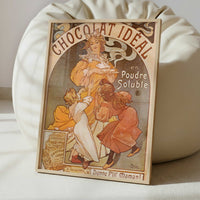 Chocolat Ideal (1897) by Alphonse Mucha – Art Print - Interior inspiration