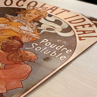 Chocolat Ideal (1897) by Alphonse Mucha – Art Print - Close-up detail of the art print