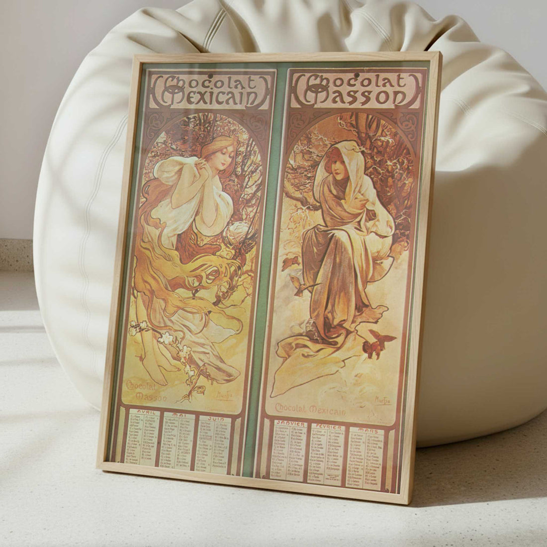 Chocolat Masson Mexicain 1 (1897) by Alphonse Mucha – Art Print - Interior inspiration