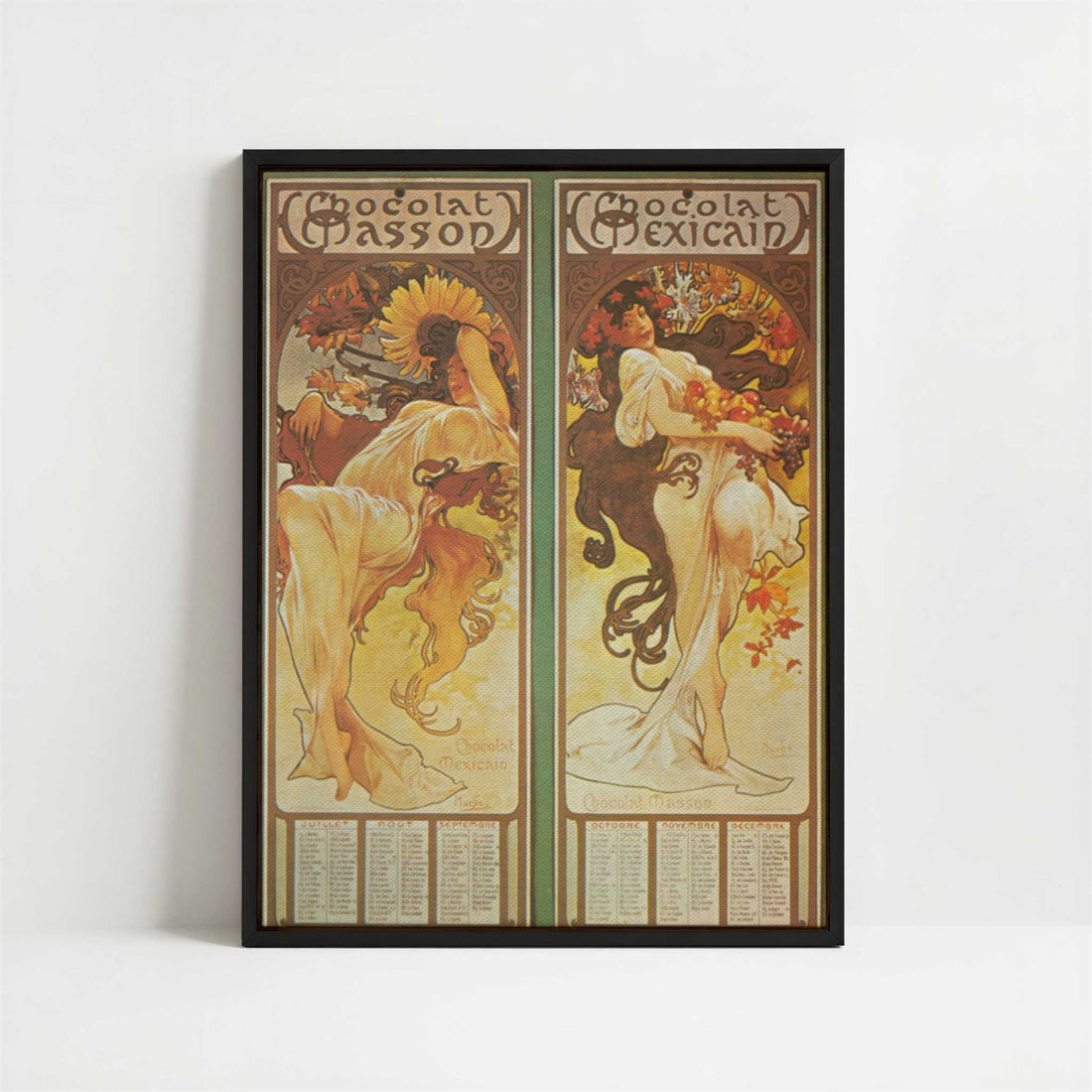 Framed Canvas - Framed canvas in black frame