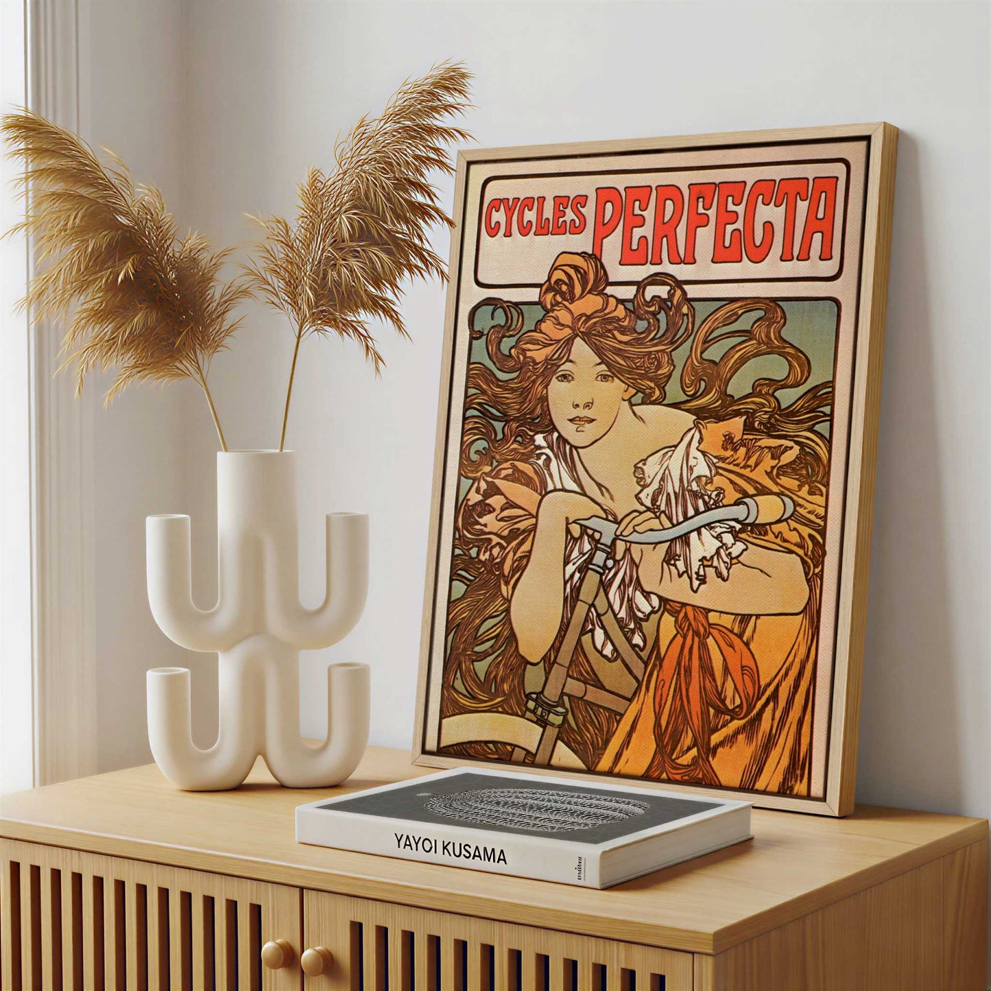 Framed Canvas - Framed canvas in a stylish interior setting