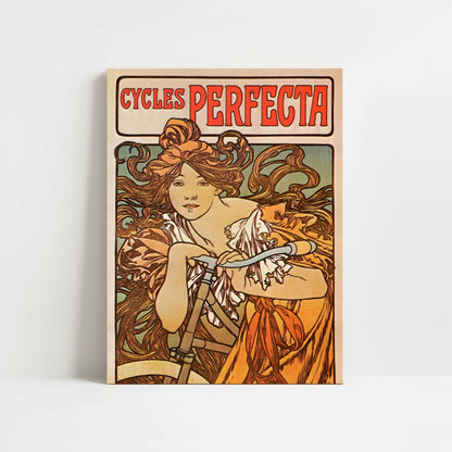 Cycles Perfecta (1897) by Alphonse Mucha – Art Print - Unframed art print