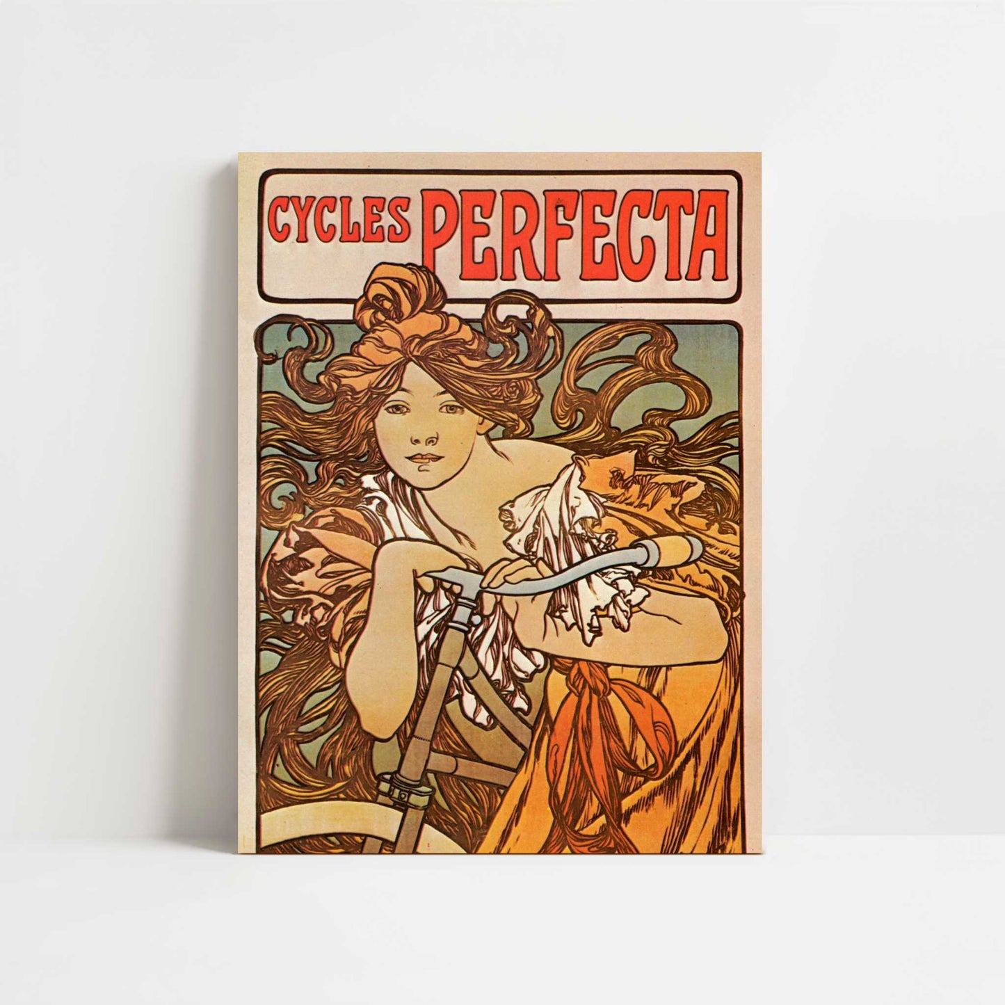 Cycles Perfecta (1897) by Alphonse Mucha – Art Print - Unframed art print