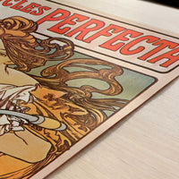 Cycles Perfecta (1897) by Alphonse Mucha – Art Print - Close-up detail of the art print
