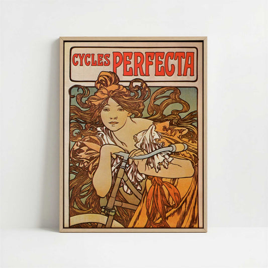 Framed Canvas - Framed canvas in oak color frame