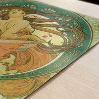 Dance (1898) by Alphonse Mucha – Art Print - Close-up detail of the art print