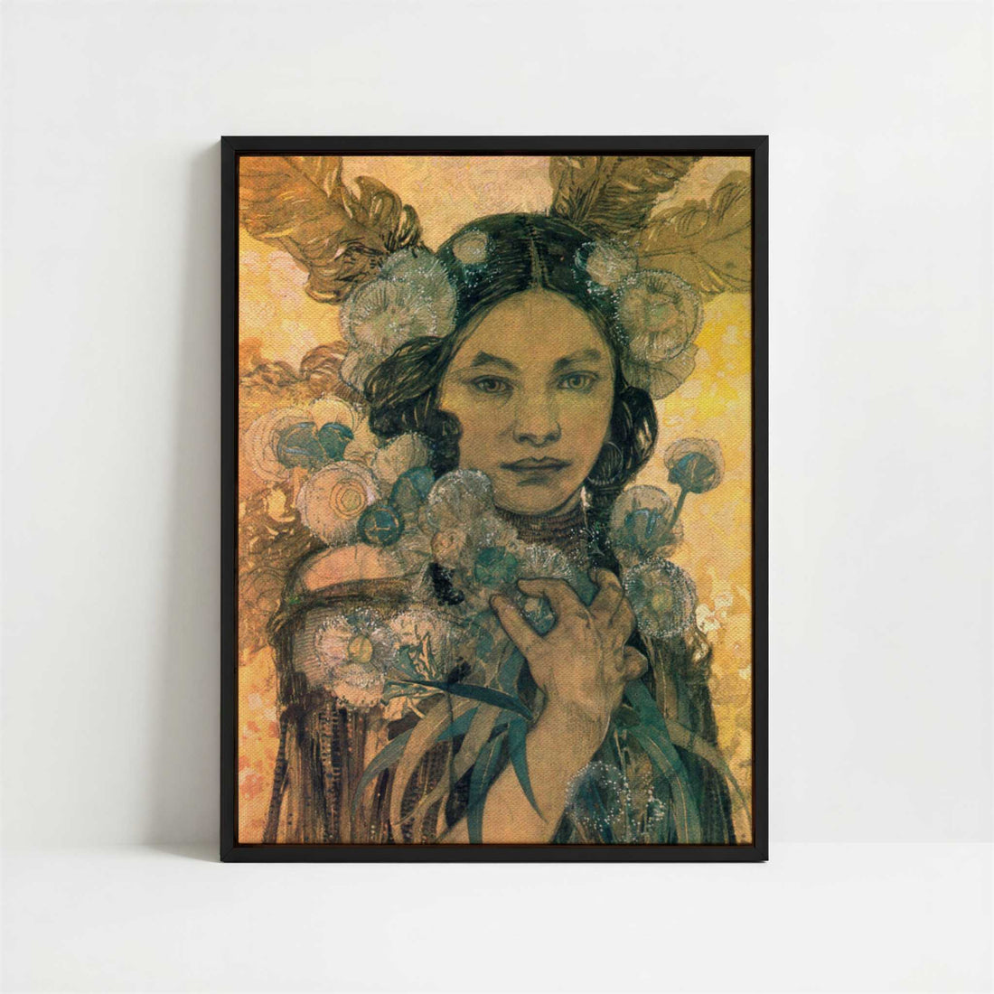 Framed Canvas - Framed canvas in black frame