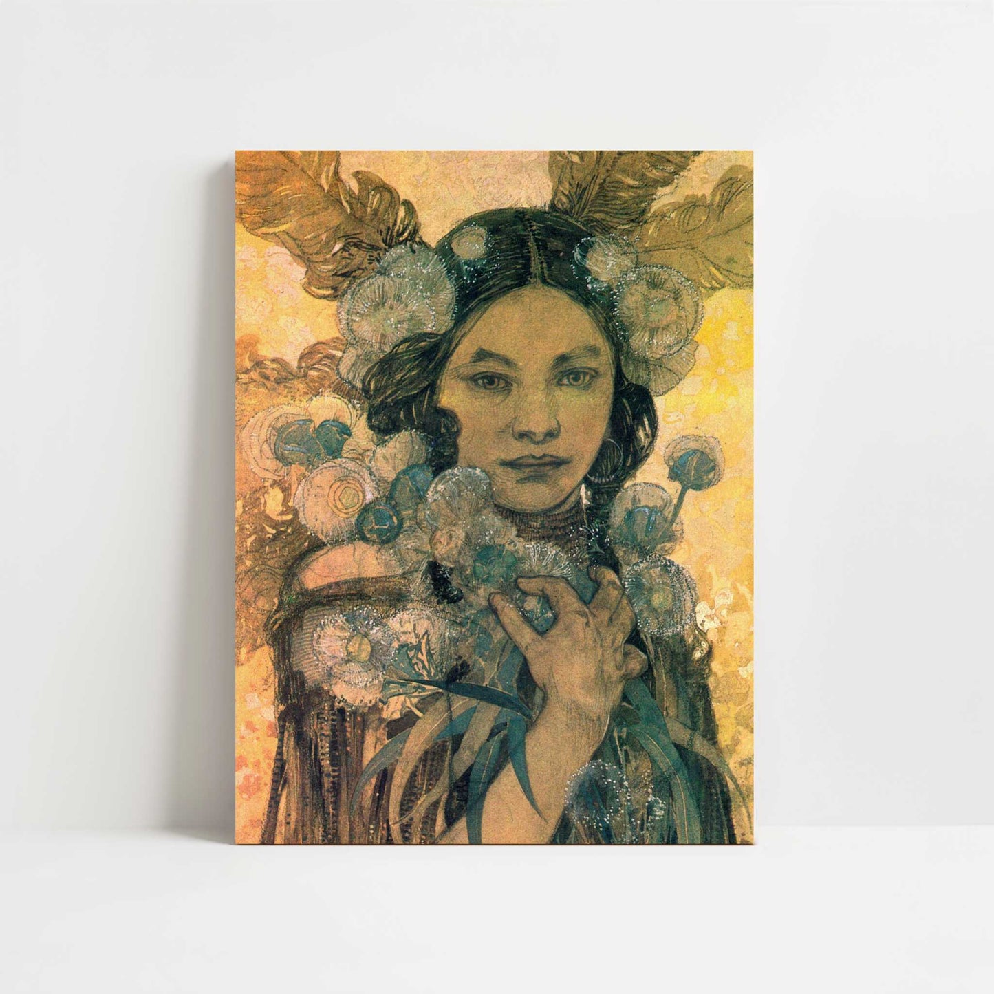 Design for Decorative Panneau (1905) by Alphonse Mucha – Art Print - Unframed art print