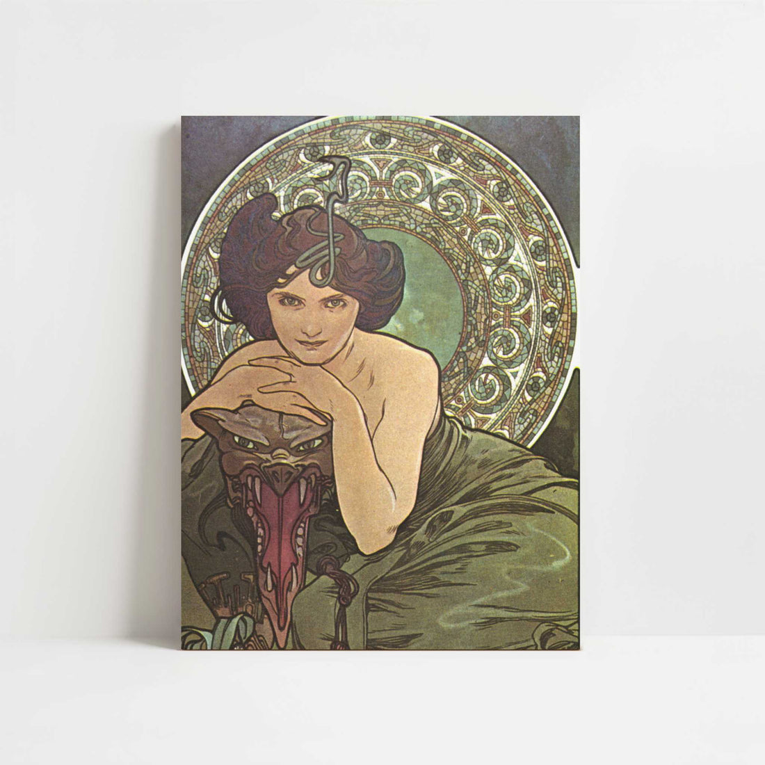 Emerald (1900) by Alphonse Mucha – Art Print - Unframed art print