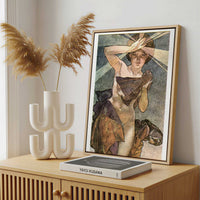 Framed Canvas - Framed canvas in a stylish interior setting