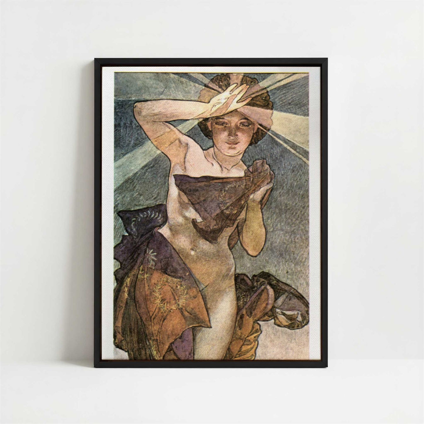 Framed Canvas - Framed canvas in black frame