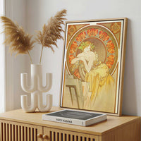 Framed Canvas - Framed canvas in a stylish interior setting