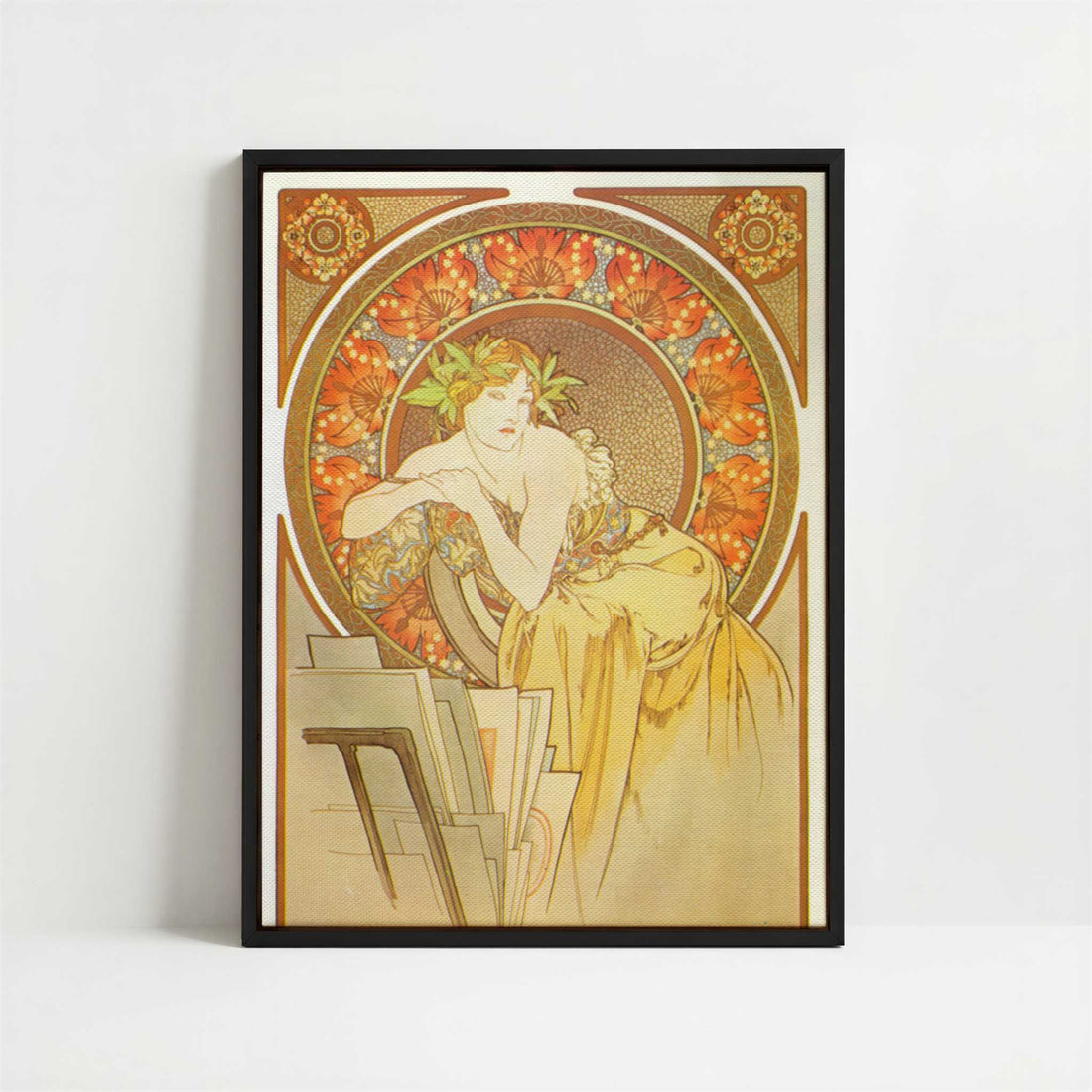 Framed Canvas - Framed canvas in black frame