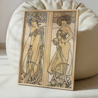 Figures Decoratives (1905) by Alphonse Mucha – Art Print - Interior inspiration