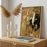 Framed Canvas - Framed canvas in a stylish interior setting