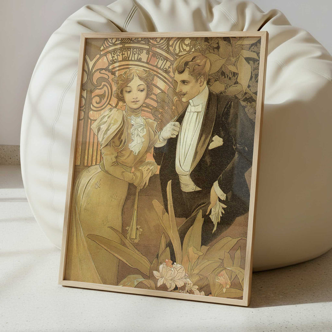 Flirt Biscuits (1899) by Alphonse Mucha – Art Print - Interior inspiration