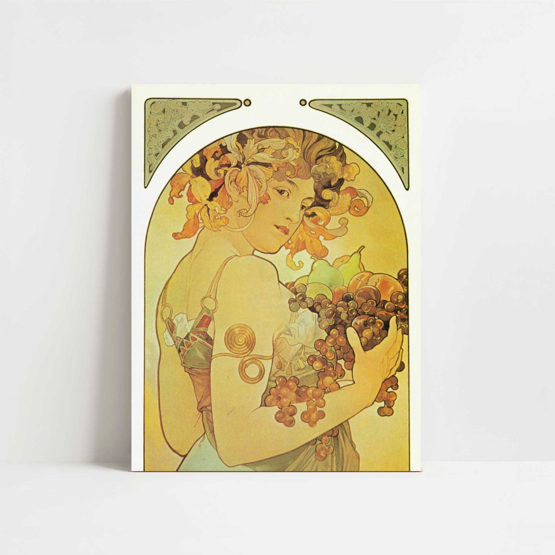 Fruit (1897) by Alphonse Mucha – Art Print - Unframed art print