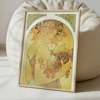 Fruit (1897) by Alphonse Mucha – Art Print - Interior inspiration