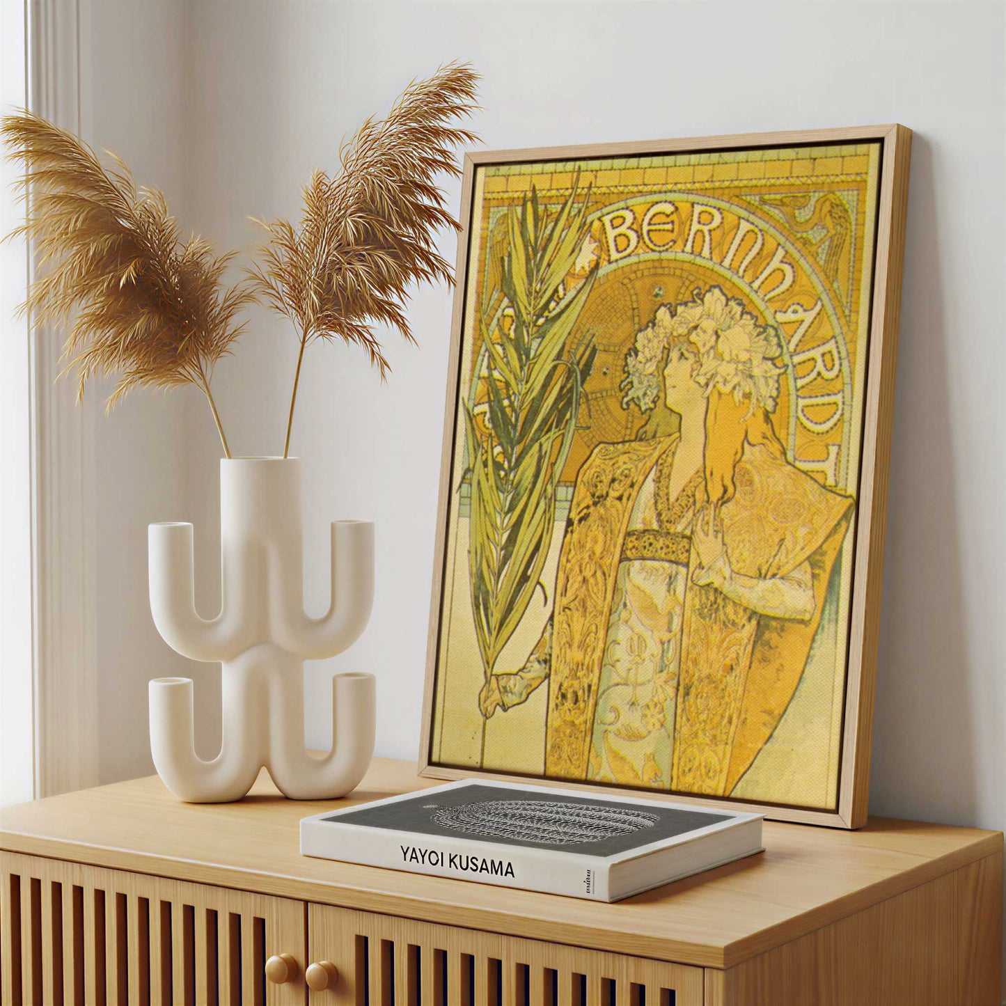 Framed Canvas - Framed canvas in a stylish interior setting
