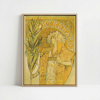Framed Canvas - Framed canvas in oak color frame
