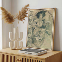 Framed Canvas - Framed canvas in a stylish interior setting