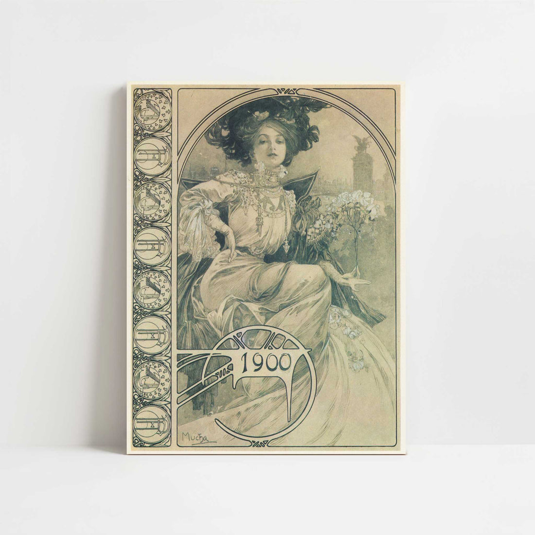 Invitation to a Banquet (1900) by Alphonse Mucha – Art Print - Unframed art print