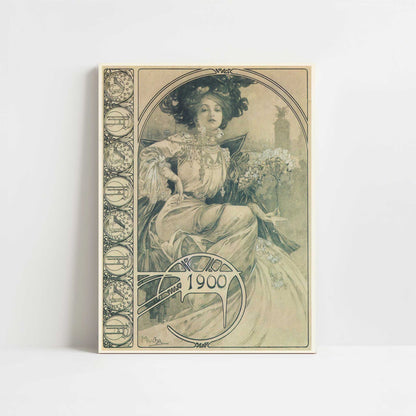 Invitation to a Banquet (1900) by Alphonse Mucha – Art Print - Unframed art print